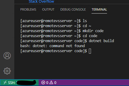 VSCode and terminal connected